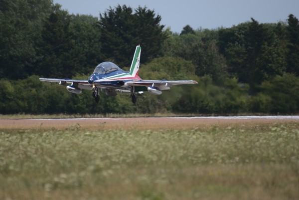 The Frecce Tricolori Italian team flies Aermacchi MB-339-A/PAN.<br><small>RAF Fairford, Gloucestershire, UK</small><br><small>July 17, 2022</small>